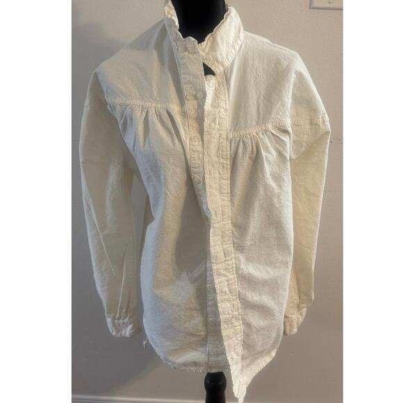 VTG Scully Trail Walk Long Sleeve Double Button Down Western Shirt Men’s M White - Picture 1 of 8